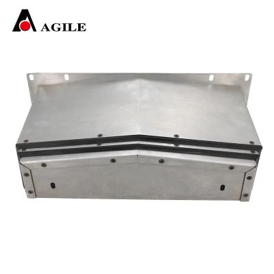 China CNC Machine Tool Anti-fire Dust Armor Elastic Shield Steel Bellow Cover for sale