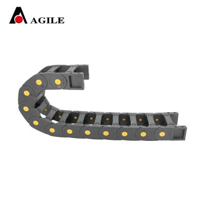 China Anti - Corrosion 45*100 Mm MTS Bridge Type Reinforced Nylon Cable Chain for sale