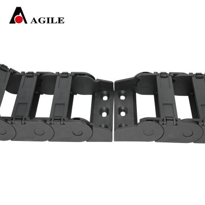 China Cable Pad 25*77 SK Moving Bridge Type Inside Of Unlocking High Strength Cable Chain For Laser Machine for sale