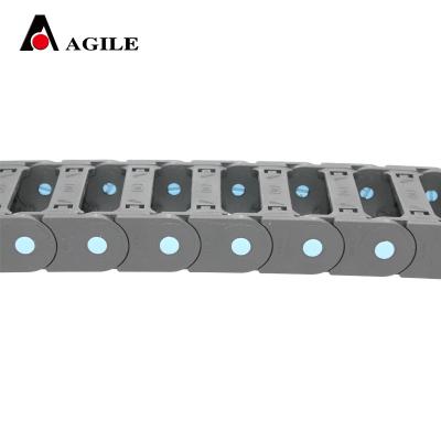 China Flexible 25*75 Mm MTK Reinforced Side Openable Energy Bridge Type Chain for sale