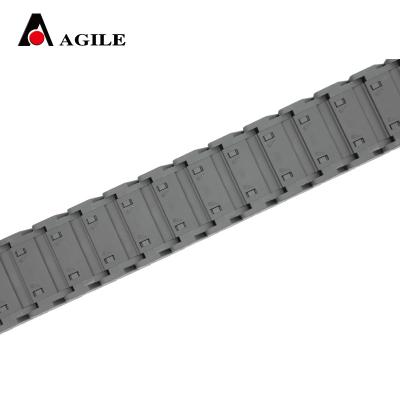 China Muted Type 40*50 mm Reinforced Nylon High Speed ​​Damped Cable Drag Chain for sale