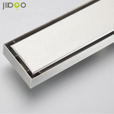 China Modern Luxury Smooth Satin Shower Exterior Linear Floor Drain for sale