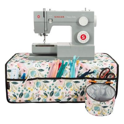 China Tabletop Sewing Machine Accessories Organizer Mat Sewing Machine Water Resistant Cover with Pockets for sale