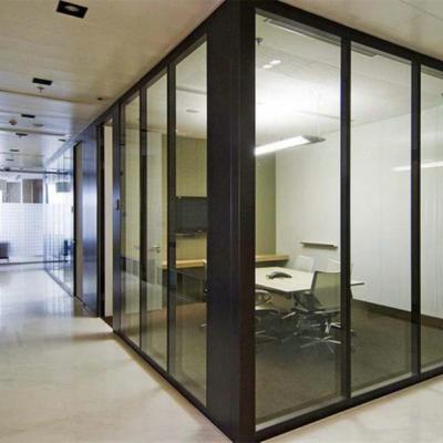 China Easy Installation Customization Aluminium Frame Office Glass Partition Office Glass Wall Partitions Folding Office Partitions for sale