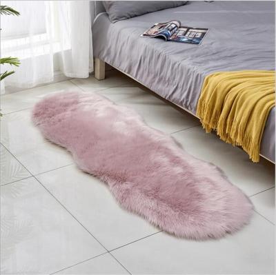 China Factory Sale Washable Floor Mat Area Rug Soft Faux Wool And Cozy Long Wool For Living Room for sale