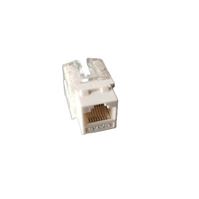 China FLET Compliant Unshielded UTP Commscope Female Keystone Crown Jack Telecom and IDC RJ45 cat6 IDC 110 for sale