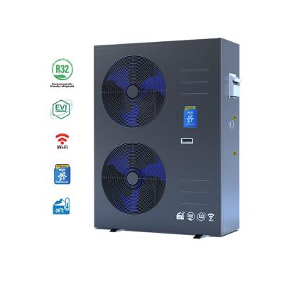 China Full Hotel DC Inverter Air Source Heat Pump Heating Cooling Air To Water Heat Pump Water Heater R290 16kw Monoblock for sale