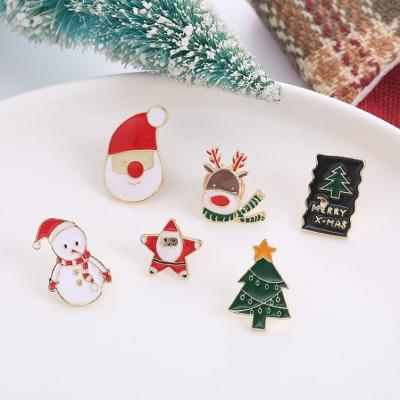 China Europe Customized Acrylic Kawaii Cartoon Merry Christmas Pin Badge Lapel Pin for sale