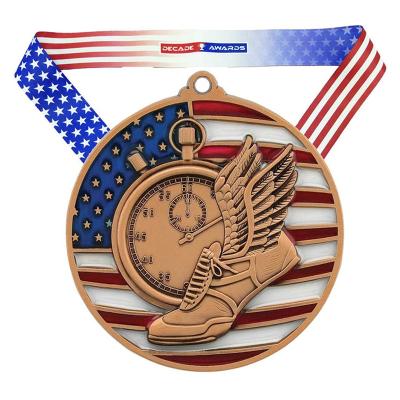 China Global Medal Manufacturer Wholesale Die Casting Zinc Alloy Sports Awards Medal Custom Sports Medals for sale