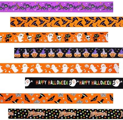 China Health Care Institutes Wholesale Custom Wholesale Grosgrain Lanyard Silk Ribbon Strap Logo Printed Halloween Decorations Polyester for sale