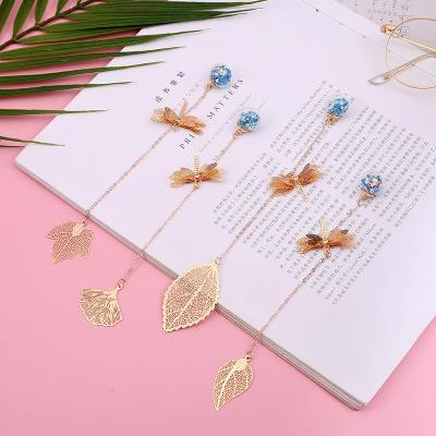 China Europe 2022 Bookmark Factory Promotional Logo Enamel Gold Silver Metal Engraved Bookmark Custom Made Directly for sale