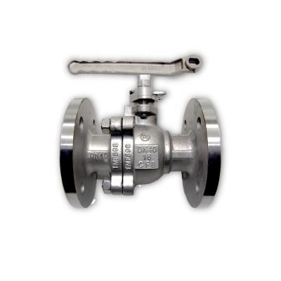 China 2 INCH 2 PC Stainless Steel General Flange Type Rising Stem Ball Valve for sale