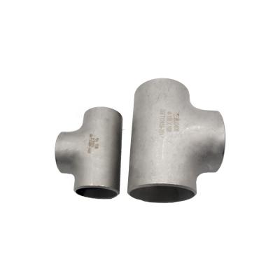 China 304 316 321 Stainless Steel Tee Pipe Fittings Manufacturer Equal Tee DN50 for sale