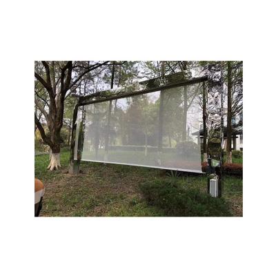 China Fiber Material Transparent Fiber Rear Projection Screen Holographic Sail Screen for sale