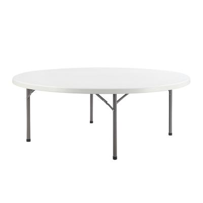 China Modern Outdoor Plastic Cheap Round Lightweight Event Party Table Dining Table HDPE 8 Seater Dining Table Set For 8 for sale