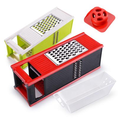 China New Viable Hot Four-sided Fruit Cucumber Potato Dough Cutter Vegetable Grater Slicer Grinding Tool for sale