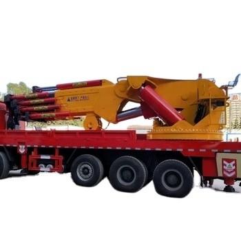 China Howo Truck Geschikt Hydraulische Knuckel Telescopische Boom Crane met 25000kg eigen gewicht Te koop