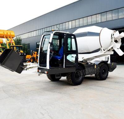 Chine Petit chariot de mélange de béton avec réservoir de mélange de ciment de mortier et alimentation automatique à 4 voies à vendre