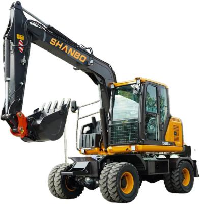 China Excavadora de ruedas móviles con piernas de apoyo XN85 XN90 PW85 PW90 PW150 8.5Ton 9Ton en venta