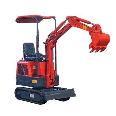 China Mini-graafmachine 1 ton Minibagger Bagger Digger voor kleine hydraulische kruipmachine Te koop