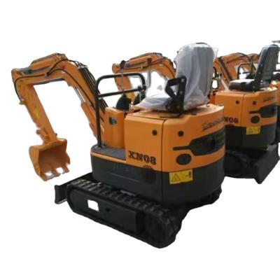 China 1 Tonne Yollow R308 Mini-Radbagger Kleiner Bagger mit Original-Hydraulikpumpe zu verkaufen