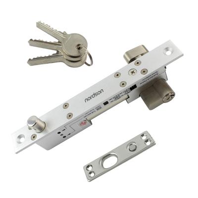 China LED Close View Bolt Solid Glass Metal Electric Door Lock for sale