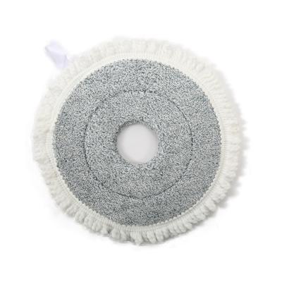 China Sustainable Factory microfiber 360 Degree Rotation Removable Pole Handle Mop Cloth for Rotating Flat Cleaning Mop  head for sale