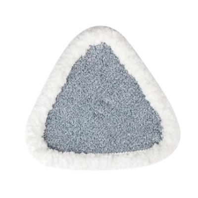 China Sustainable Customized Triangle Type Microfiber Floor Cleaning Pad Replacement Mop Cloth Mop Head for sale