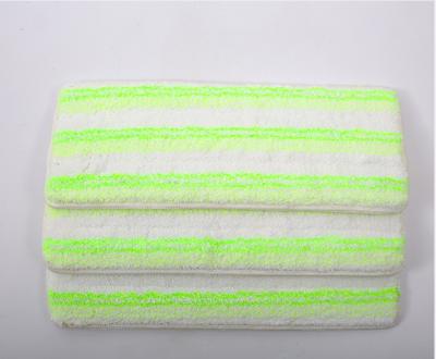 China Sustainable Hot sale high gram fabric microfiber mop cloth for floor cleaning hand-free mop head for sale