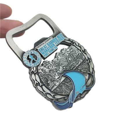 China China Beer Bottle Opener Metal Manufacturers Antique Copper Restoration Custom Zinc Alloy Die Casting Portable Bottle Opener for sale