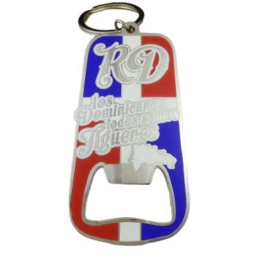 China China Restaurant Midnight Snack Bottle Opener Multifunctional Main Zinc Alloy Painted Bottle Opener Ring Metal Bottle Opener Portable for sale