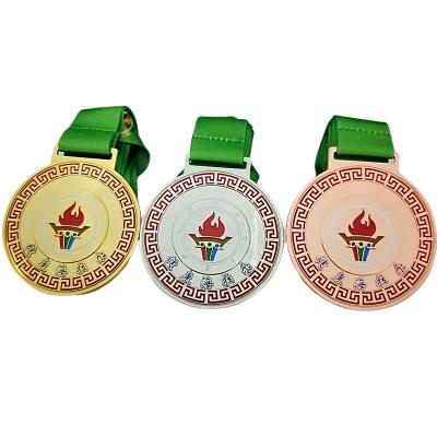 China All People Hot Sale Custom Metal Marathon Gold Medal Metal Crafts Zinc Alloy Medal for sale