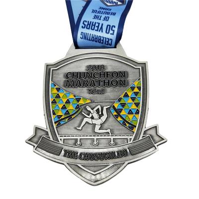 China All People Customizable High Quality Custom Marathon Cast Metal Medals Sports Metal for sale