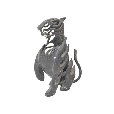 China Unique Custom Metal Tiger Model Easy Art Deco High Quality Metal Tiger Models for sale