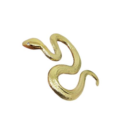 China New Custom Gold Plated Snake Silver Design Zinc Alloy Die Cast Snake Handwork Furniture Decoration Animal Model for sale