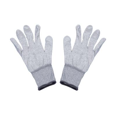 China Non-slip Customized Carbon Fiber Safety Hand Anti-Static Gloves Without Coating for sale