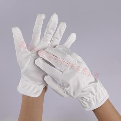 China Fashion Microfiber Cloth Jewelry White Glove Anti-static Hot Selling Cleaning Gloves for sale