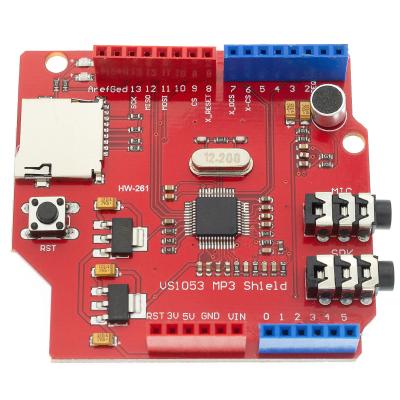 China MP3 VS1053 VS1053B MP3 player shield audio stereo disc decode development board module with TF card slot for sale