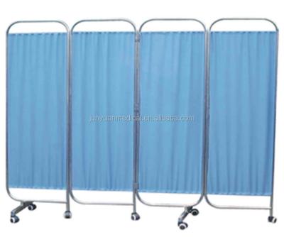 China Home Health Care Factory Supply Stainless Steel Medical Screen with 4 Fold Room Screen for Hospital or Clinic for sale