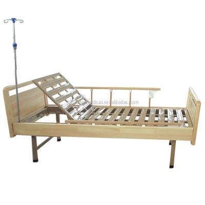 China Hosptial Wooden Medical Bed With One Function Base Medical Furniture Wooden Hospital Furniture For Home Or Hospital for sale