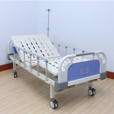 China Backrest: 0-85Â ° Low Cost Stamping One Outdoor Single Crank Medical Hospital Bed For Sale for sale