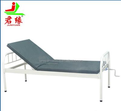 China Backrest: 0-85Â ° Manufacturer Wholesale 1 Crank Manual Medical Bed One Function Nursing Bed For Home Or Hospital Patient Use for sale