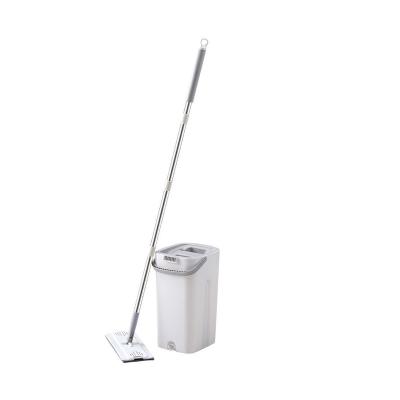 China Best Selling Easy Sustainable 360 ​​Spin Floor Magic Mop Cleaner Bathroom Microfiber Rolling Flat Mop And Bucket Set With Wheels for sale