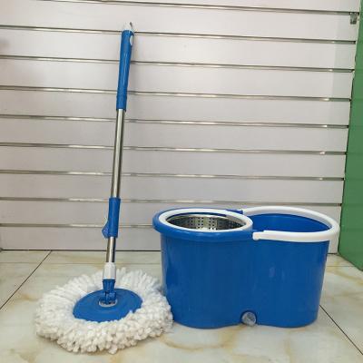 China Durable Dual Drive Rotary Broom Household 360 Degree Rotating Super Rotating Flat Broom And Bucket Set for sale