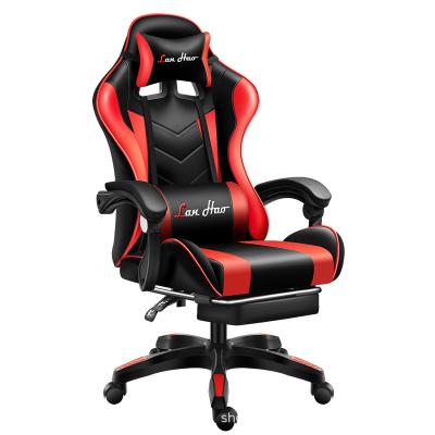 China (Height)Adjustable Gaming Chair Racing Desk - PU Leather Ergonomic Adjustable Swivel Executive Computer Chair for sale