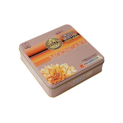 China Wholesale Recyclable Moon Cake Tin Can Cookie Container Cookie Tin Box for sale