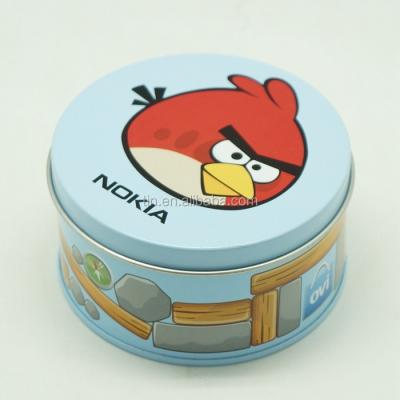 China Recyclable Customized Custom Metal Round Tin Boxes For Candy / Confectionery Storage for sale