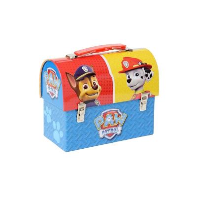 China Decorative Recycled Materials Lunch Box With Disposable Handle Tin Box for sale