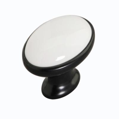 China Two Holes Porcelain Natural Stone Knob In Door Handles Knob Ceramic Grades for sale