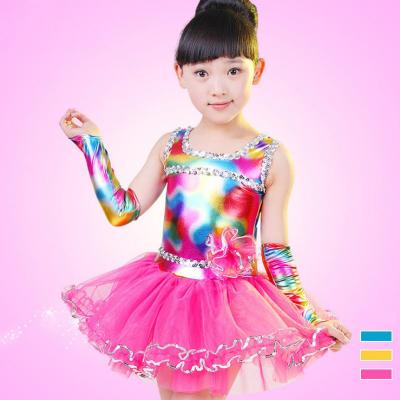 China colorful girls princess veil fleabane dress fashion children's performance stage costumes for sale